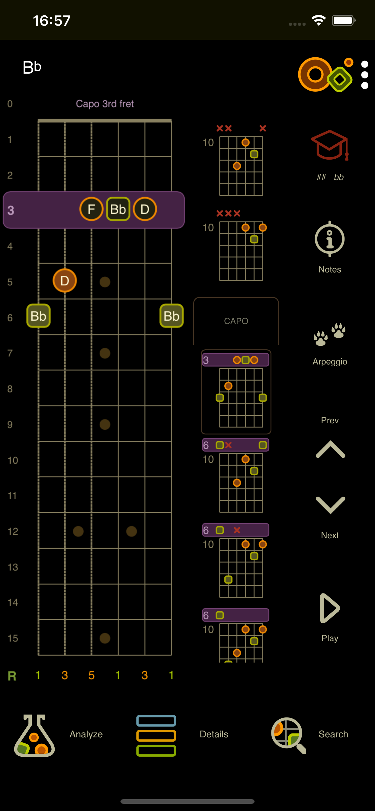 Oolimo app guitar chord finder